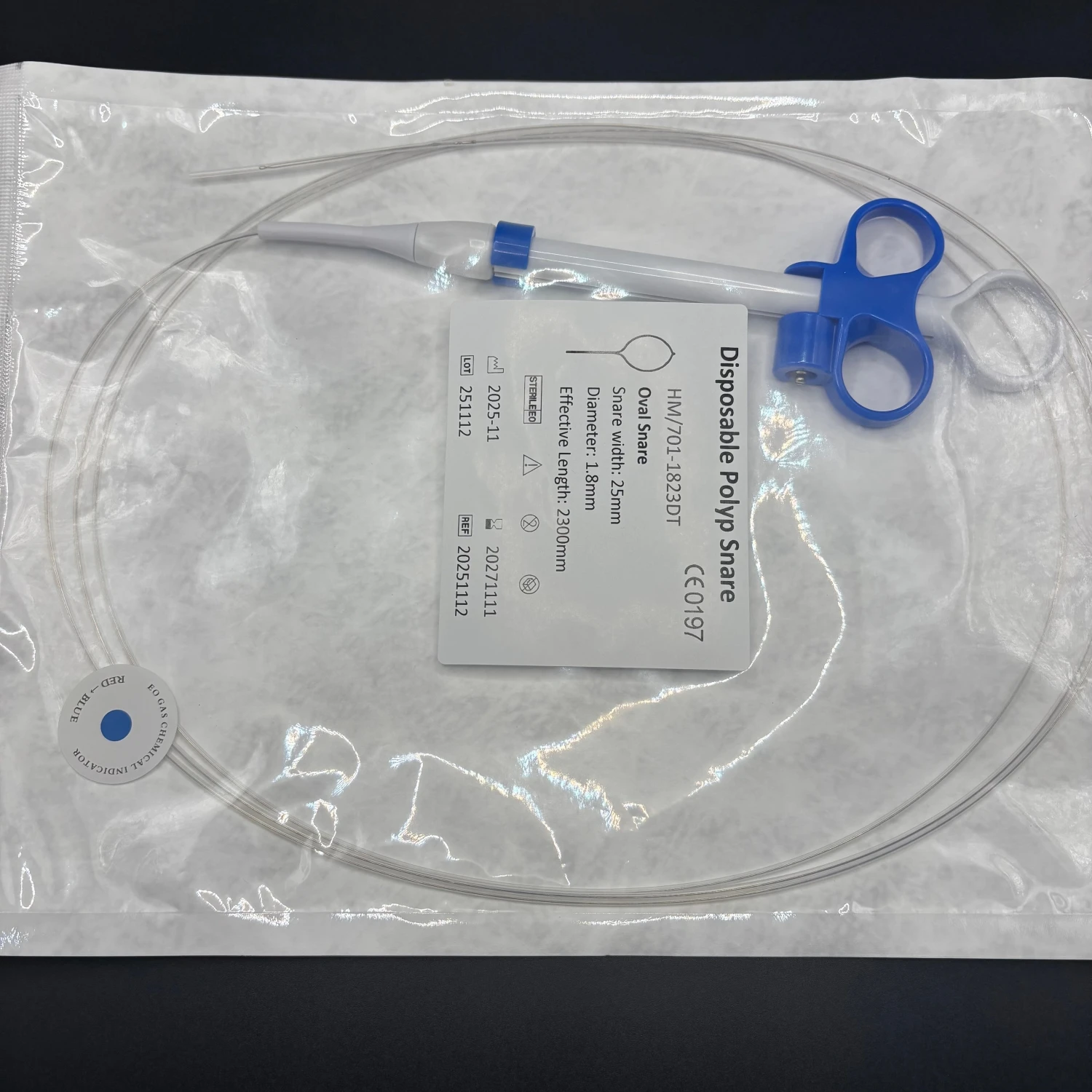 Loop descartável do snare da polipectomia para o fórceps de agarramento endoscópico de aço inoxidável da endoscopia de EMR ESD 1.8mm