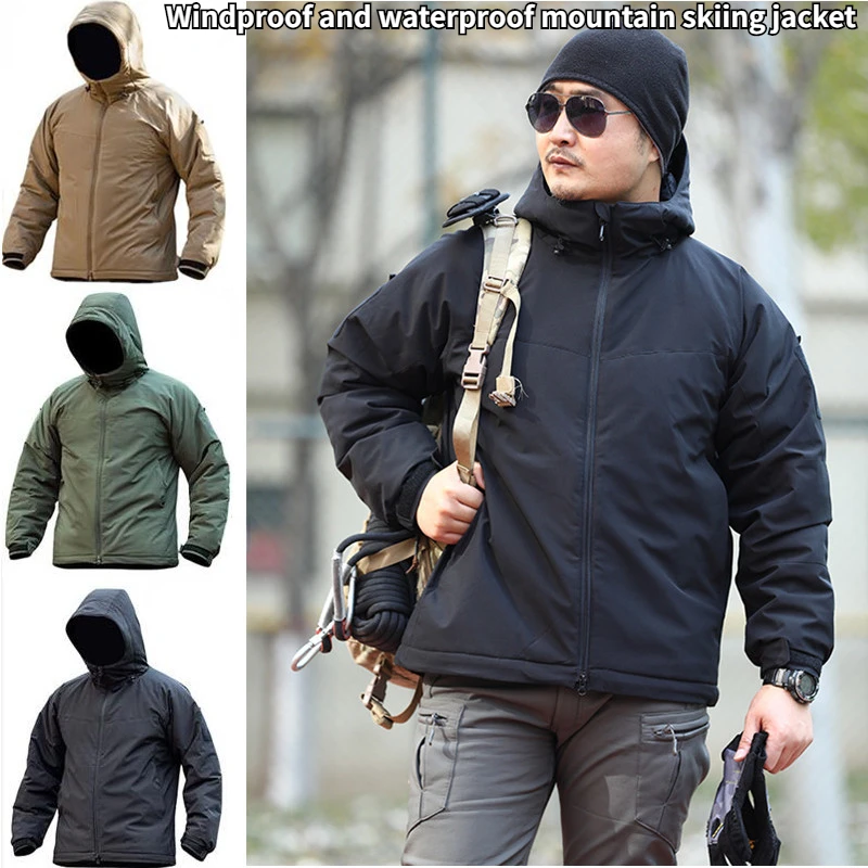 Winter Tactical Cotton Clothes Lightweight Cotton Clothes Rban Commuting Cold-proof Clothing Windproof Waterproof Hiking Jacket