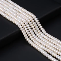 Natural Fresh Water Pearl With Four Sides White Beads DIY Necklace Bracelet Earrings Accessories Charm Gift  5-6mm