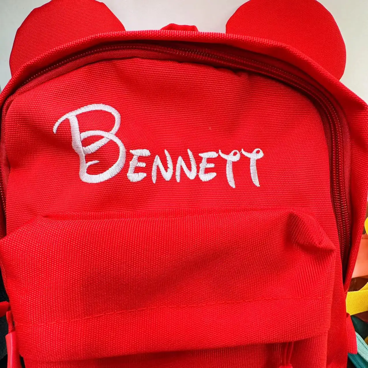 Baby's Kindergarten Personalized Name School Bag Custom Boys Girls Lightweight Weight Backpacks Cute Cartoon Ears Snack Bags