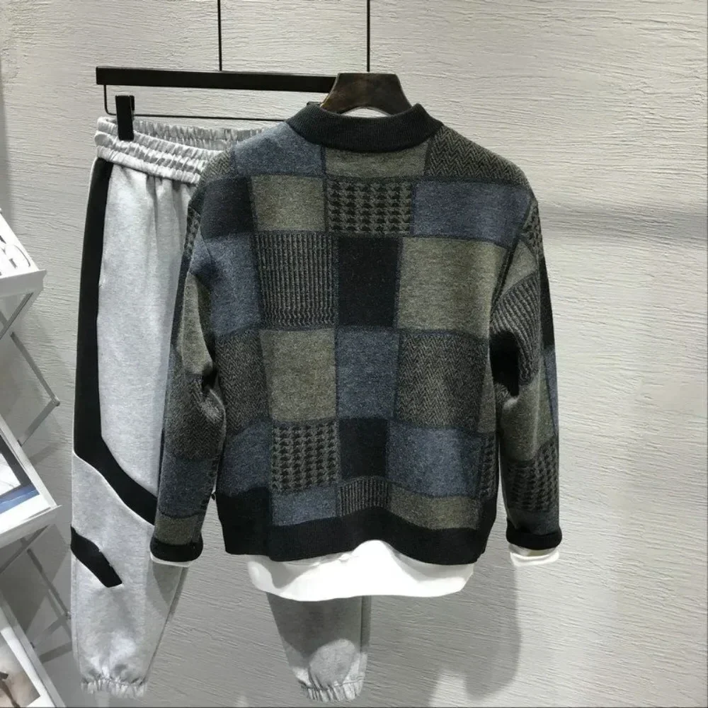 Cappotti Casual manica lunga nuovo In maglione per uomo estetica Top felpa moda coreana Cardigan In maglia uomo offerte di abbigliamento 2024