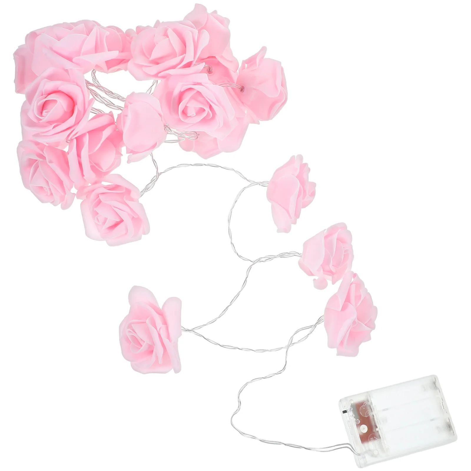 Valentines Day Rose String Light 20 LEDs Artificial Rose Garland Fairy Light Party Favor Flower String Light
