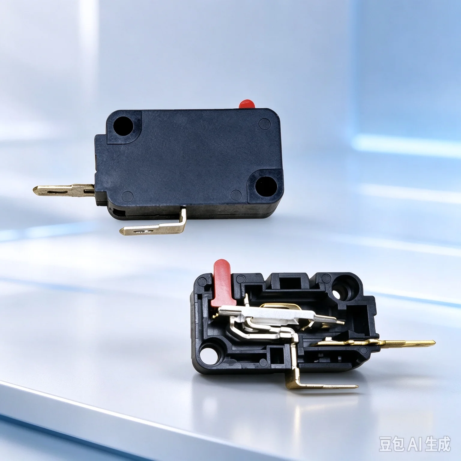 Foot Two Pin Normally Open Micro Limit Switch for Mechanical Control  10pcs