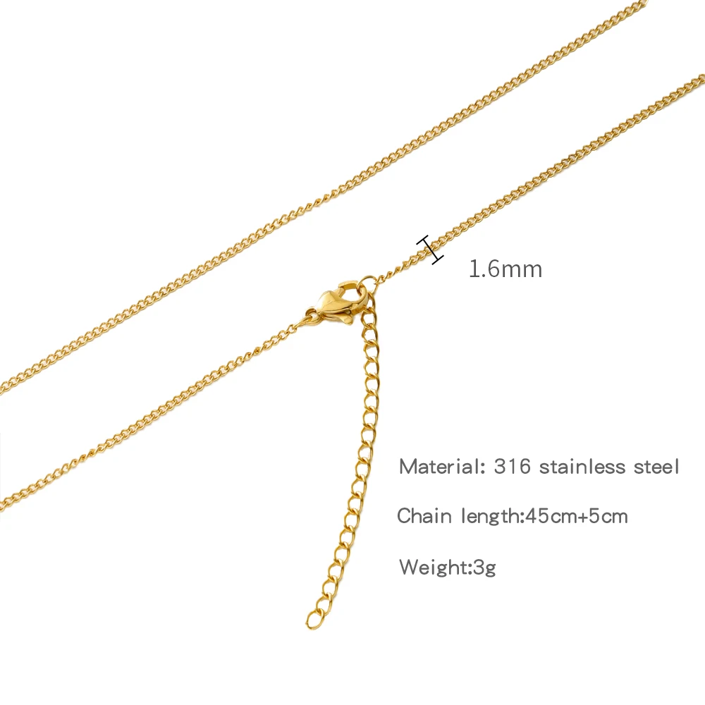 HIYEE Edelstahl Schlange Ball Stick O Form Perlen Seil Link Kette Halskette für Frauen Schmuck Geschenk Gold Farbe Diy Zubehör