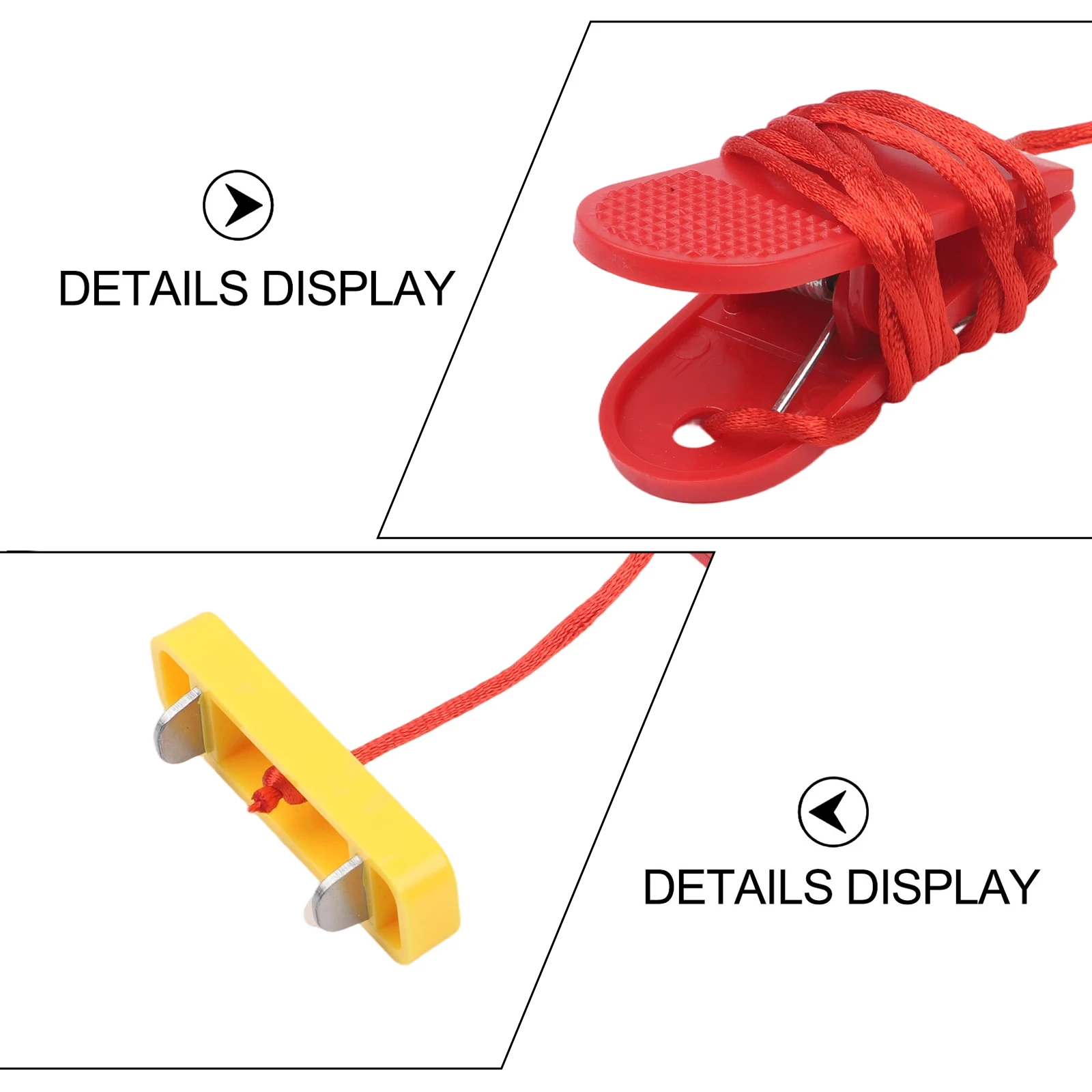 Treadmill Safety Key Dual Insert Piece for Proper Engagement with Treadmill Safety Switches 53x16mm 33mm Spacing