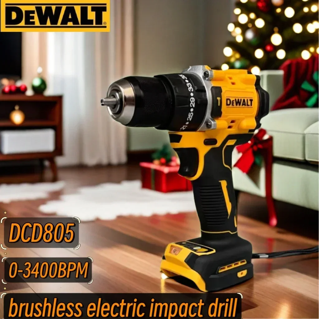 

Бесщеточная электрическая дрель DEWALT DCD805, аккумуляторная электрическая отвертка, многофункциональная ручная дрель, аккумуляторный электроинструмент 20 В