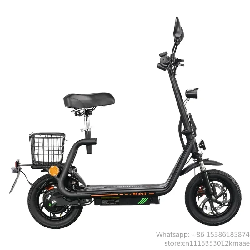 High Quality 500W Motor Power Two-Wheel Scooter for Adults Water Resistant 44Km Range 30km/h Speed 120Kg Max Load Lithium