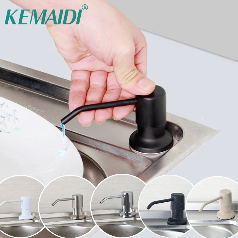 KEMAIDI Liquid Soap Dispenser for Kitchen Sink Bathroom Shower Deck Mounted Distribuidor Soap Dispensers Colorful Choice 100ML