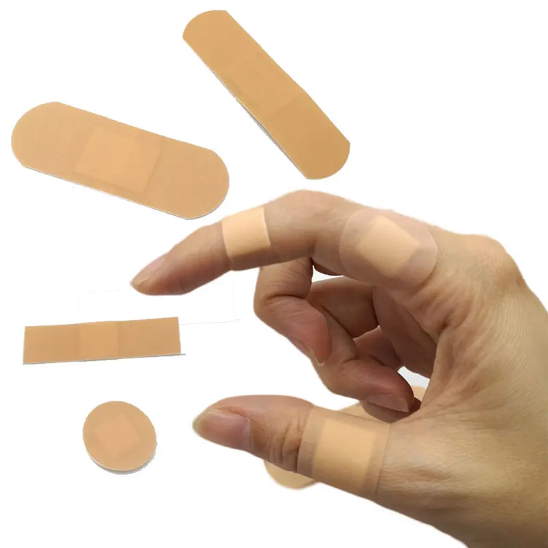 

100pcs Waterproof Breathable Self-adhesive Plaster Curved Wound Strips Bandage Dressing Band First Aid Banditas for Children