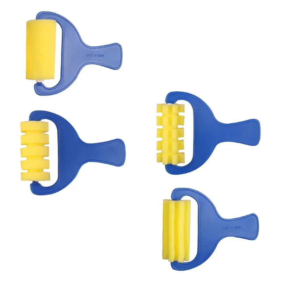 

Губка-кисть, инструменты, детские губки для рисования, 2 комплекта штампов с печатью, кисти для рукоделия, валик для рисования, безопасность, дошкольный детский сад, образовательные