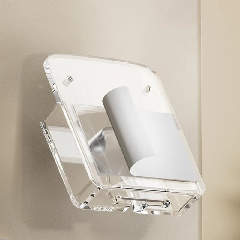  Transparent Wall Phone Holder Bracket Stand for Bedrooms Most Phones with Charging Access&Multipurpose Storage Solution