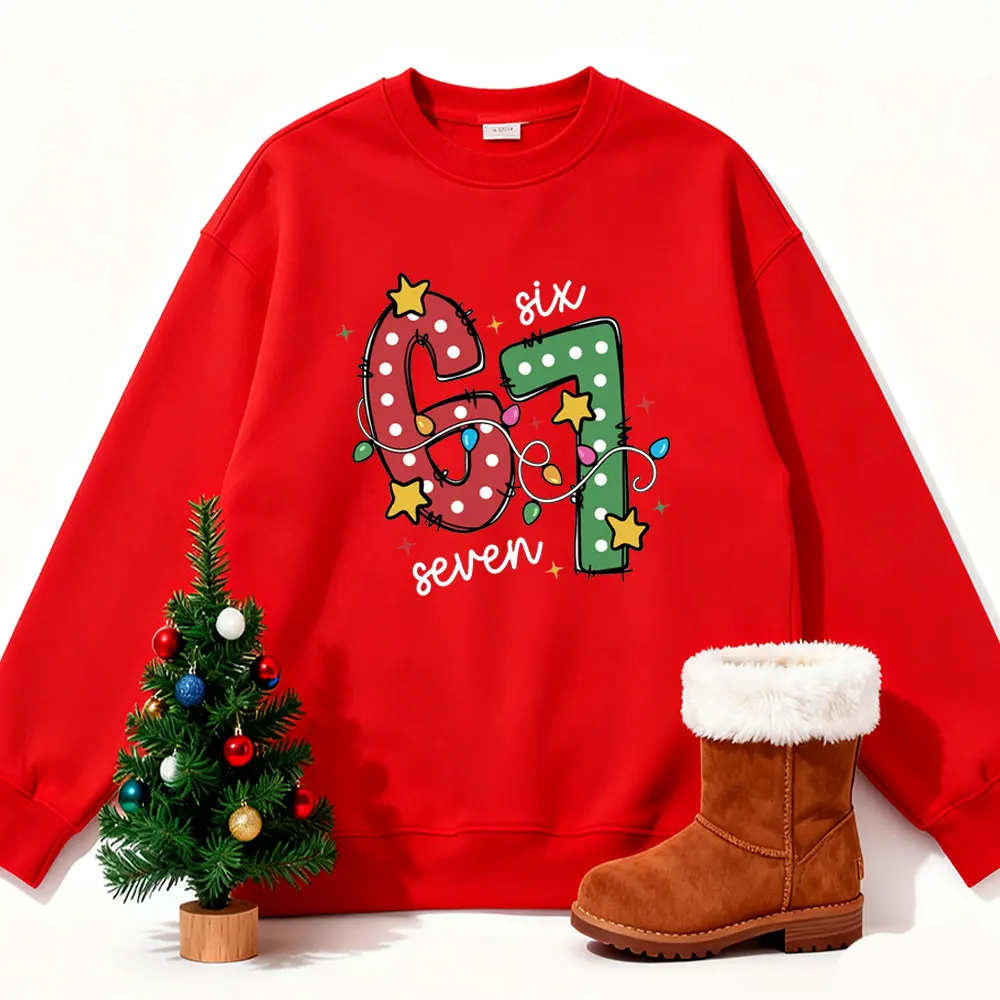 عيد الميلاد ستة سبعة جديدة في هوديس وبلوزات Y2k الملابس بلوزات الجمالية Kawaii الملابس هوديي النساء والرجال البلوز