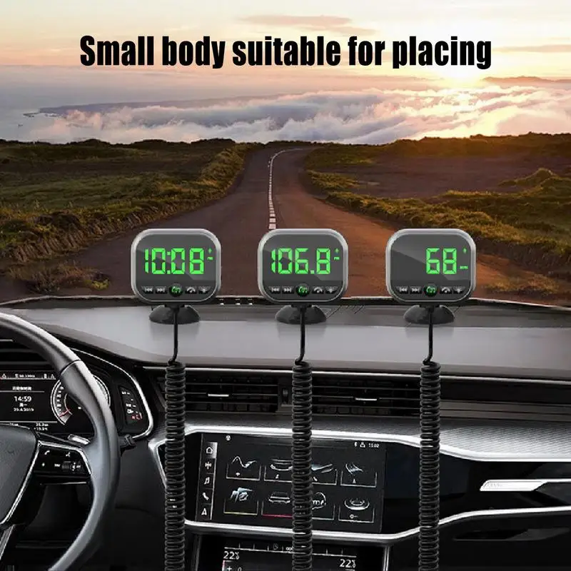 

BT Connector For Car Fm Radio Adapter Multifunctional Mp3 Player Transmitters With LED Display Speed Detector For Music Calls