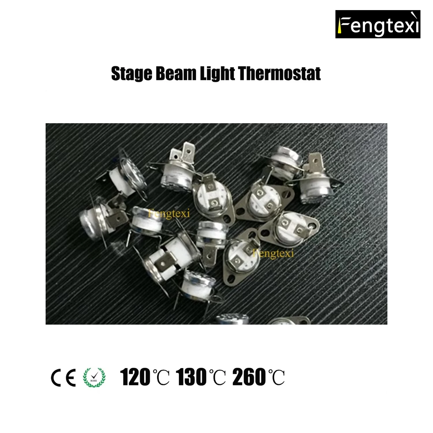

Stage Lighting Fixture Beam Light Overheat Protector Temperature Control Switch Thermostat（120℃130℃260℃）