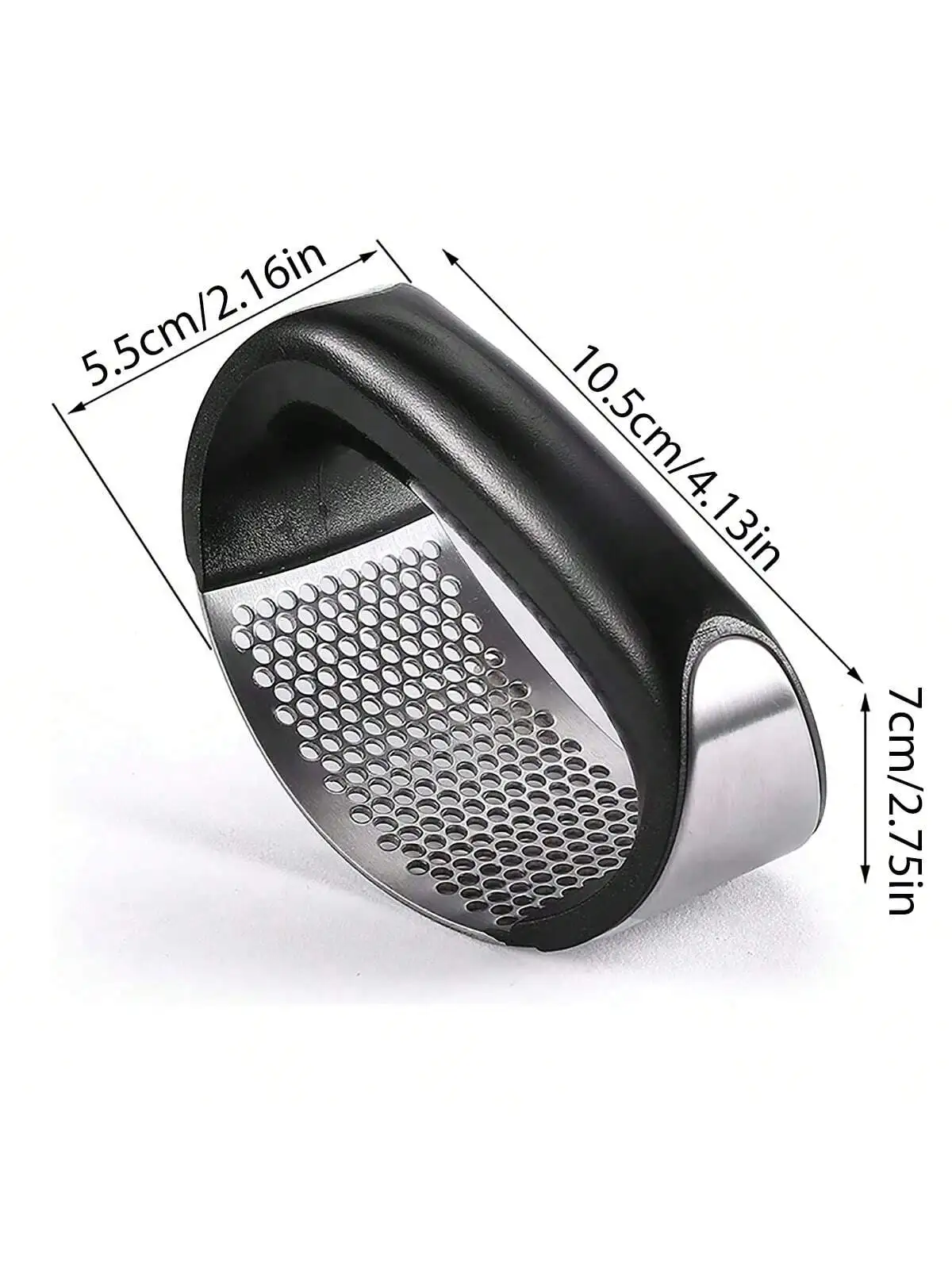 스테인레스 스틸 마늘 프레스 및 필러 - 신선한 마늘 페이스트 및 다진 마늘 주방 도구를 위한 사용하기 쉬운 수동 마늘 분쇄기