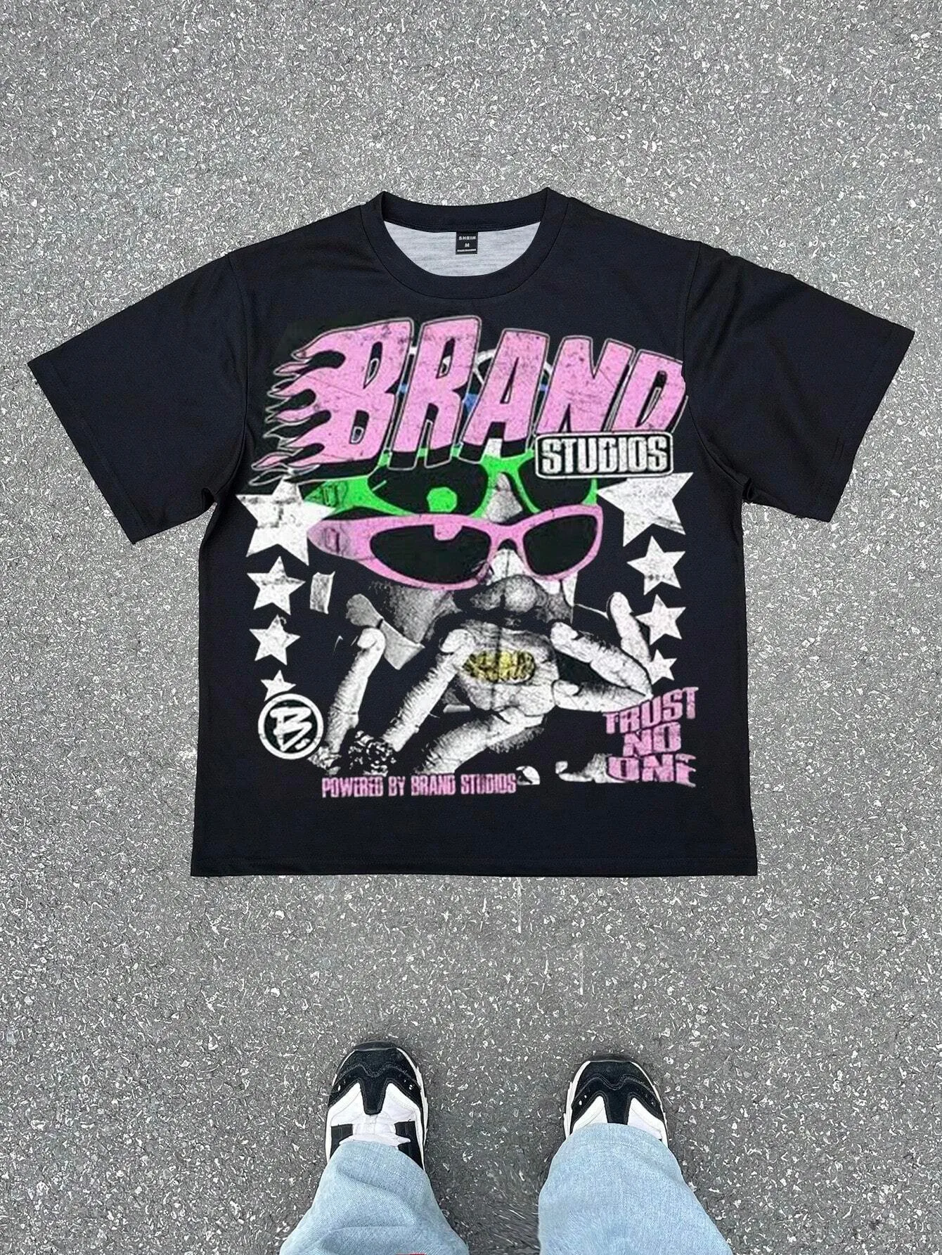 Camiseta de Hombre, Estilo Verano 2026, con Estampado de Letras en 3D, Informal, a la Moda, Cómoda, Suave y Transpirable