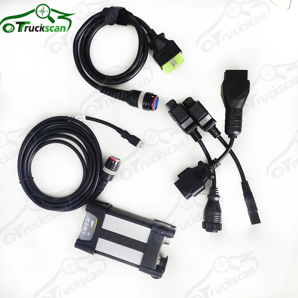 V2.8.241 Heavy Duty Compatible Engineering Test  VocomII 88894400 with ECU programming test cable for diagnostic tool