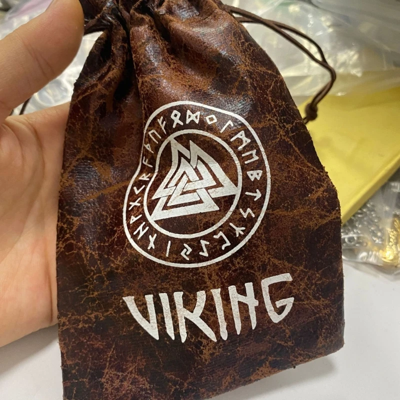 Unique VMedieval Culture Inspired Drawstring Bag Gift Bags for Festive Occasions