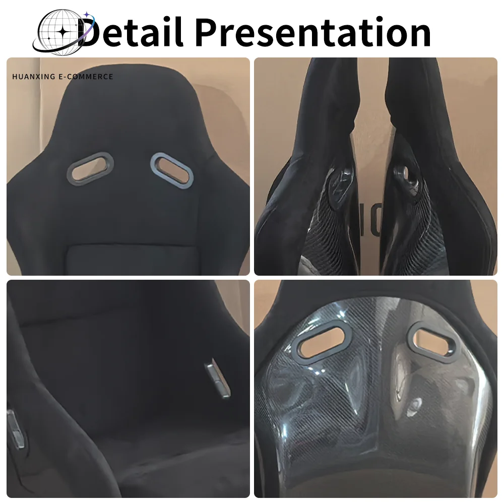 High Quality EDDY Carbon Fiber Racing Bucket Seats for BMW M Power M5 for Models E34 E39 E60 F11 G30 G60 I5 520i 525i 530i view 5