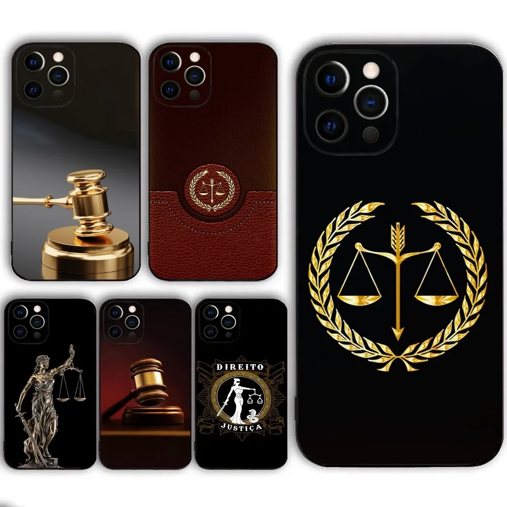 Law Lawyer Judge Justice  Phone Case  For IPHONE 15,13,14,12,Mini ,11, Xr, X ,Xs Pro Max 8, 7 Plus Back Cover