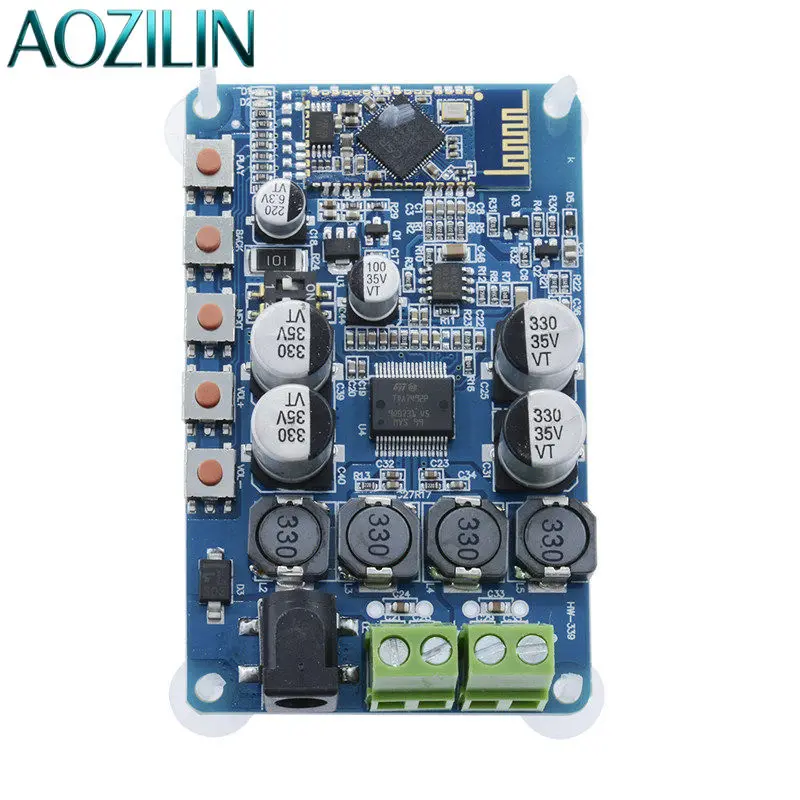 AOZILIN TDA7492P Bluetooth Amplifier Board CSR4.0 Digital Audio Receiver 2x50W Vintage Speaker Modification