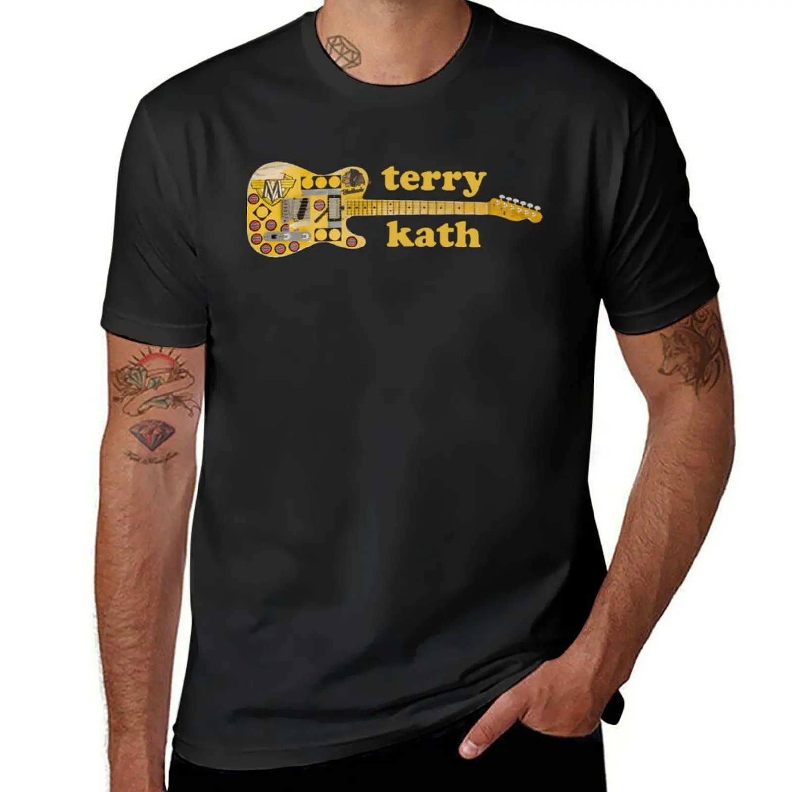 Terry Kath Guitar Guitarist Musician T-Shirt sports fans plus sizes Blouse cute tops mens champion t shirts