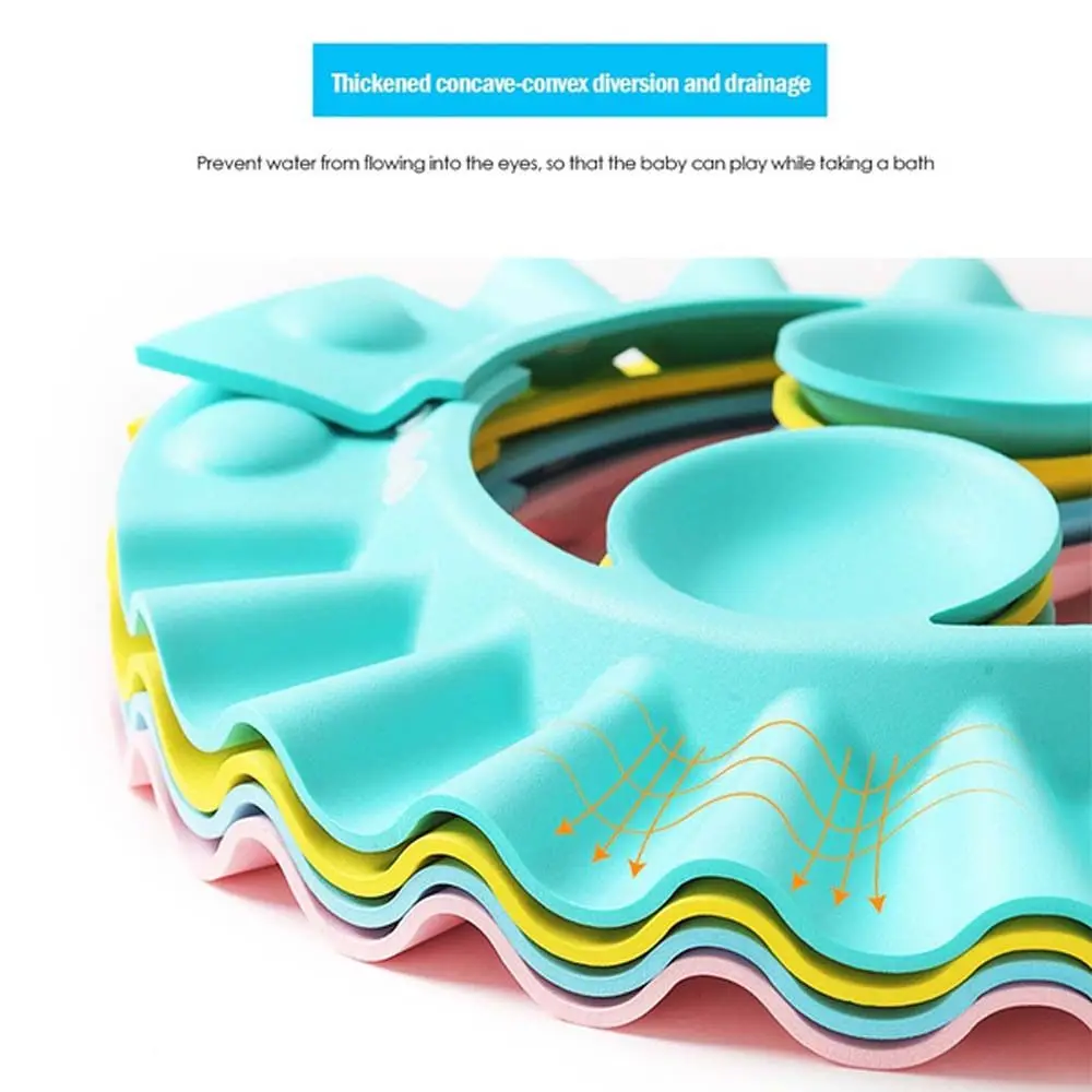 Adjustable Soft Infant Bathing Ear Protection Children Hair Wash Shield Hat Kids Bath Hat Shampoo Cap Baby Shower Cap