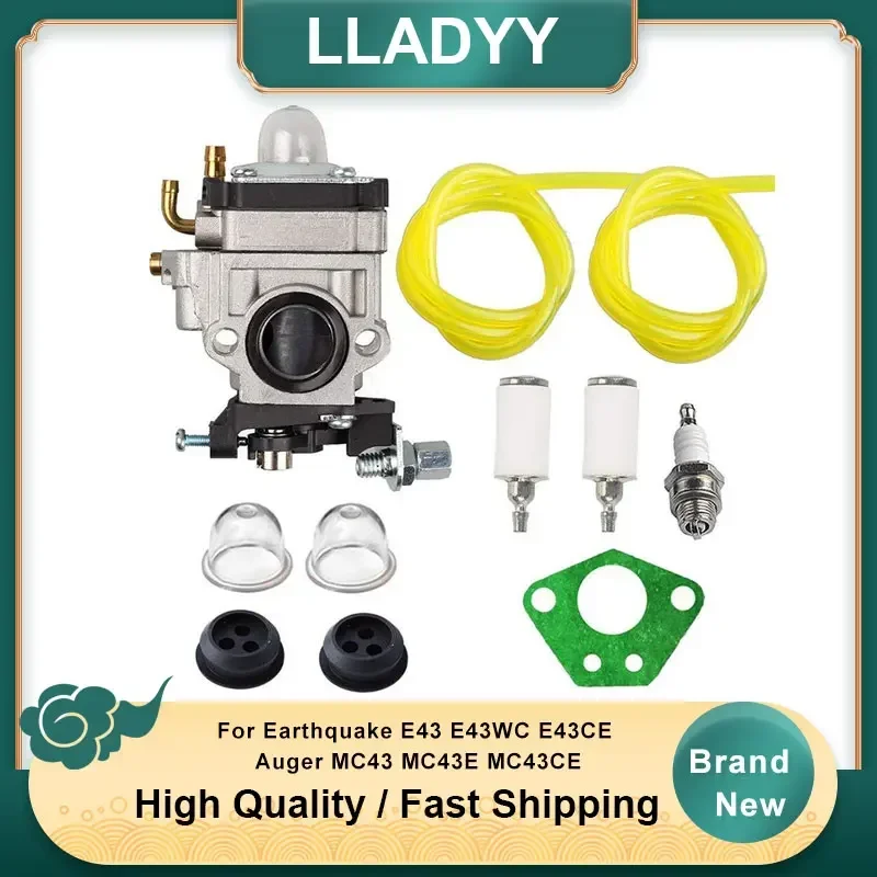 Carburetor Kit For Earthquake E43 E43WC E43CE Auger MC43 MC43E MC43CE