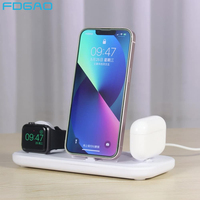 3 in 1 Wireless Charger Pad Stand For iPhone14 13 12 Apple Watch Fast Charging Dock Station for Airpods IWatch Phone Holder