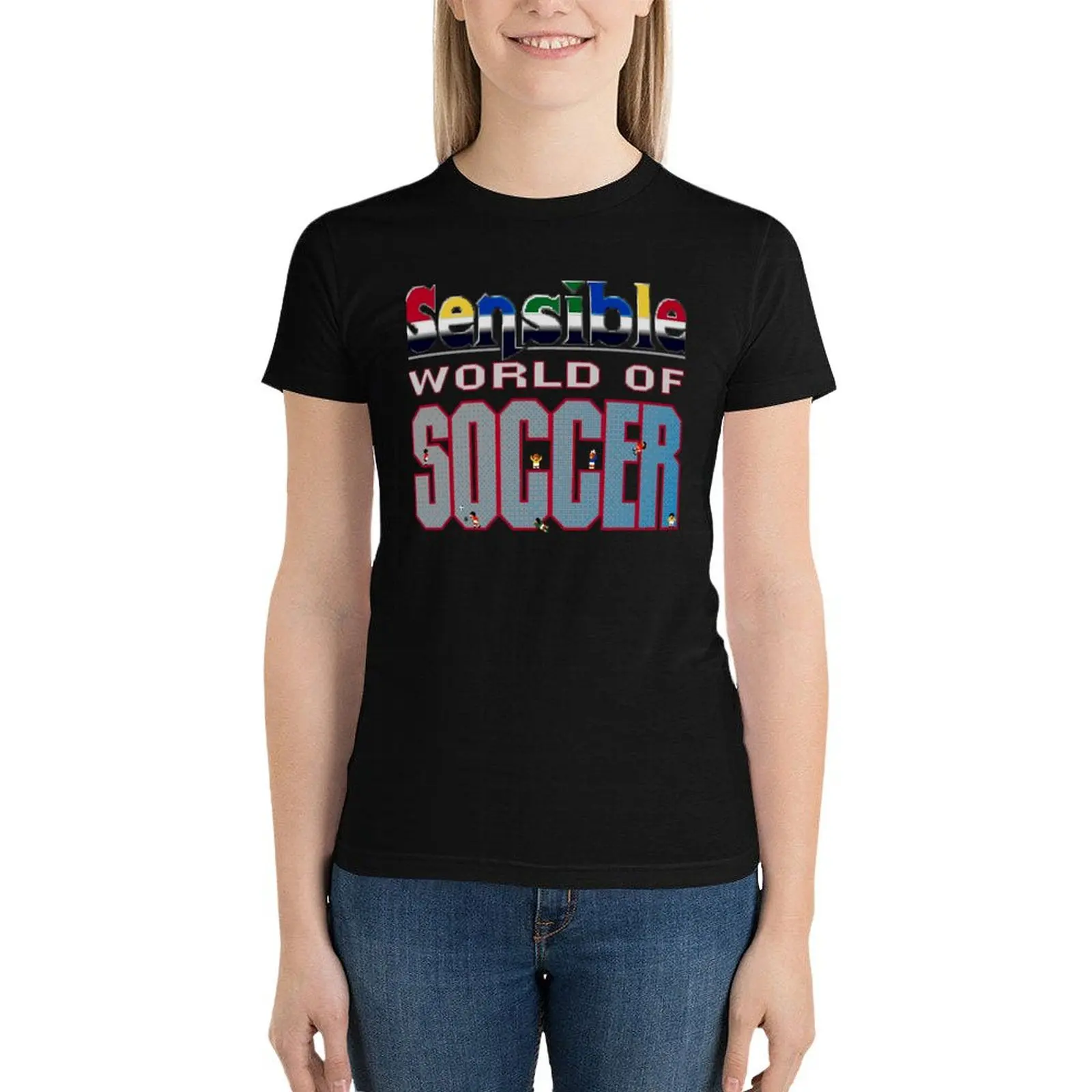 Sensibile World of Soccer Essential t-shirt vintage estetica vestiti spazi vuoti abbigliamento estetico abbigliamento donna