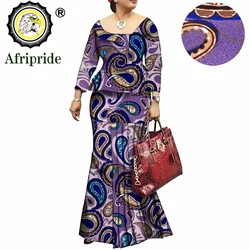 2023Frican Váy Đầm Cho Nữ Bazin Riche Ankara In Dashiki Nguyên Chất Cotton Sáp Batik Tư Nhân Tùy Chỉnh S1825074