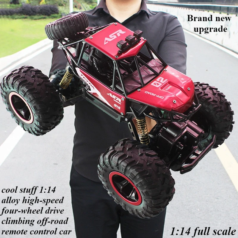 لعبة سيارة أشياء رائعة هدية مضحكة ترقية 1:14 سيارات Rc عالية السرعة 4WD، شاحنة Rc للتسلق على الطرق الوعرة، ألعاب للأولاد