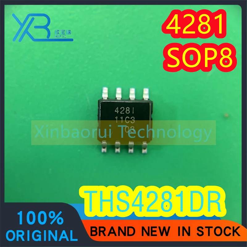 (3/20pieces) THS4281DR THS4281 Parts Mark 4281 SOP8 Operational Amplifier Chip IC Brand New Original Electronics Spot