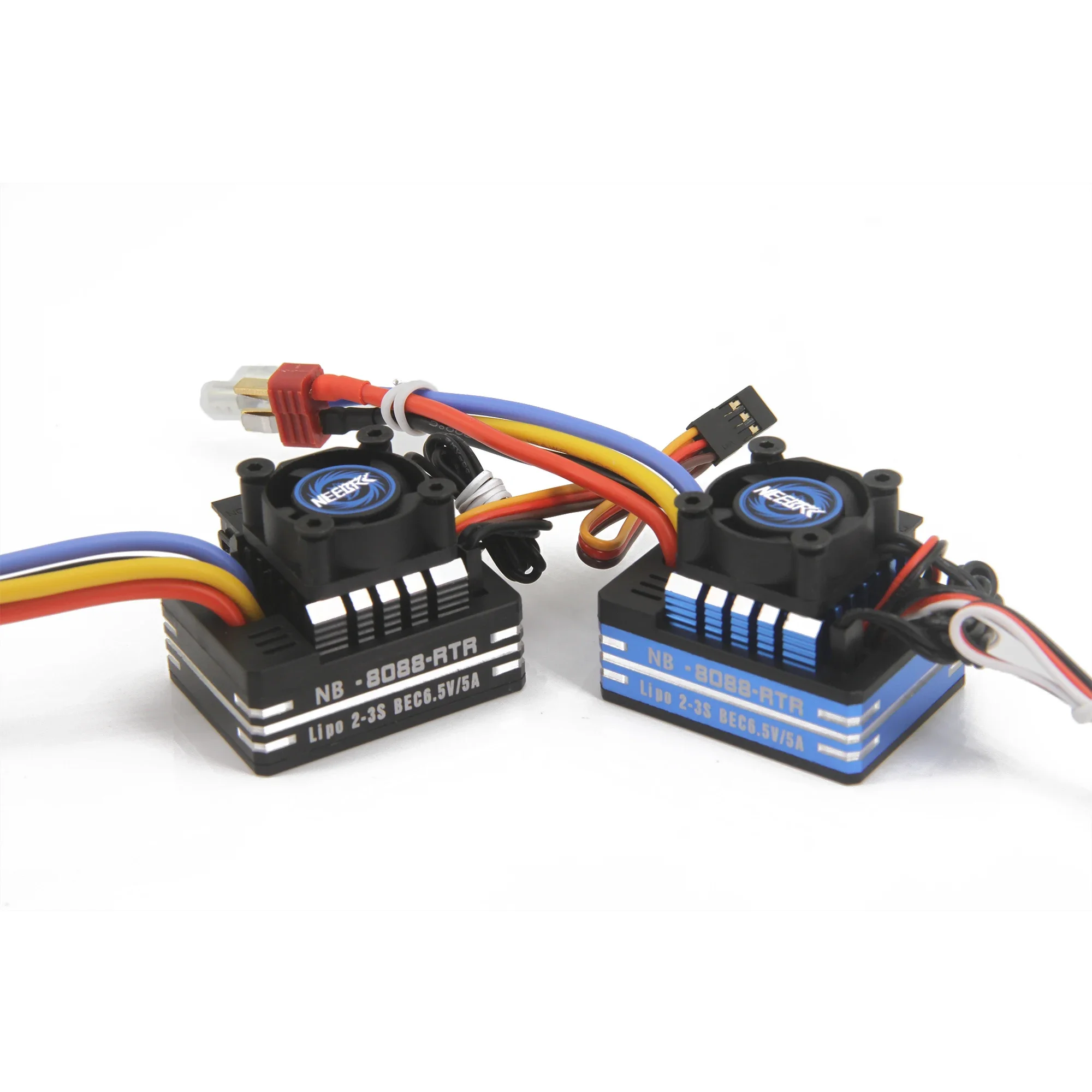 NEEBRC 60A 80A Waterproof Brushed 2-3S Metal ESC Cooling Fan for 540 550 Motor 1/10 1/12 RC Car Crawler Monster Off-road Truck