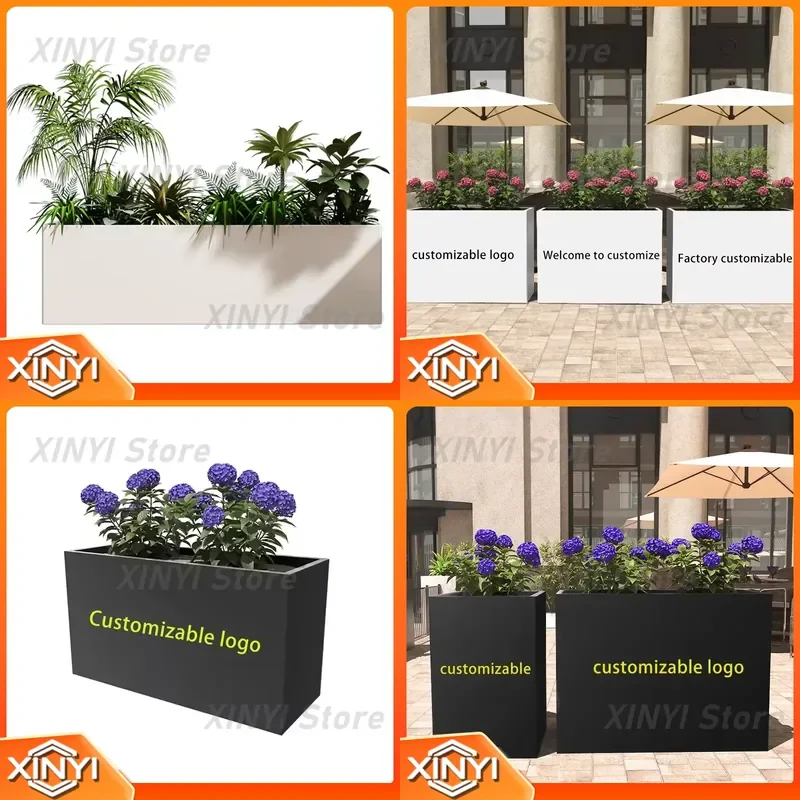 for outdoor plant stand for large plants cast iron self watering planter garden flower pot contemporary metal potting box