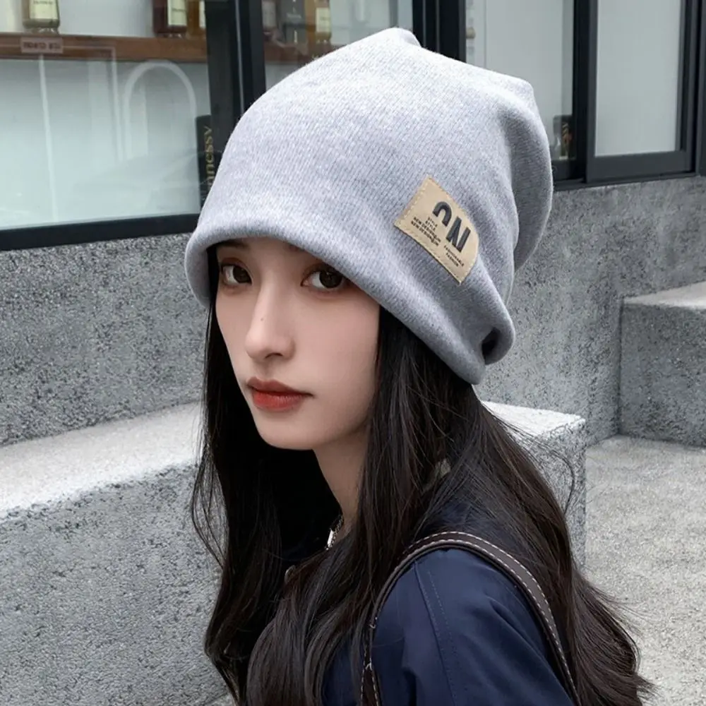 موضة سميكة الصوف متماسكة بيني الكورية نمط فضفاض رسالة البلوز القبعات عالية الجودة Coldproof أفخم قبعات حريمي الإناث