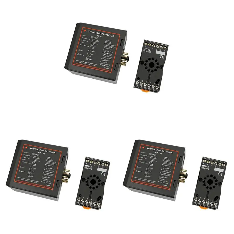 Limited Stock-FF 3X PD132 Single Channel Inductive Vehicle Loop Detector For Car Parking Lot Vehicle Loop Detector ENGLISH VERSI