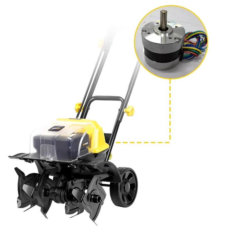 Rechargeable Lithium Electric Micro Tiller 40Ah 50Ah Battery Cultivator Small Garden Vegetable Plot Soil Loosener