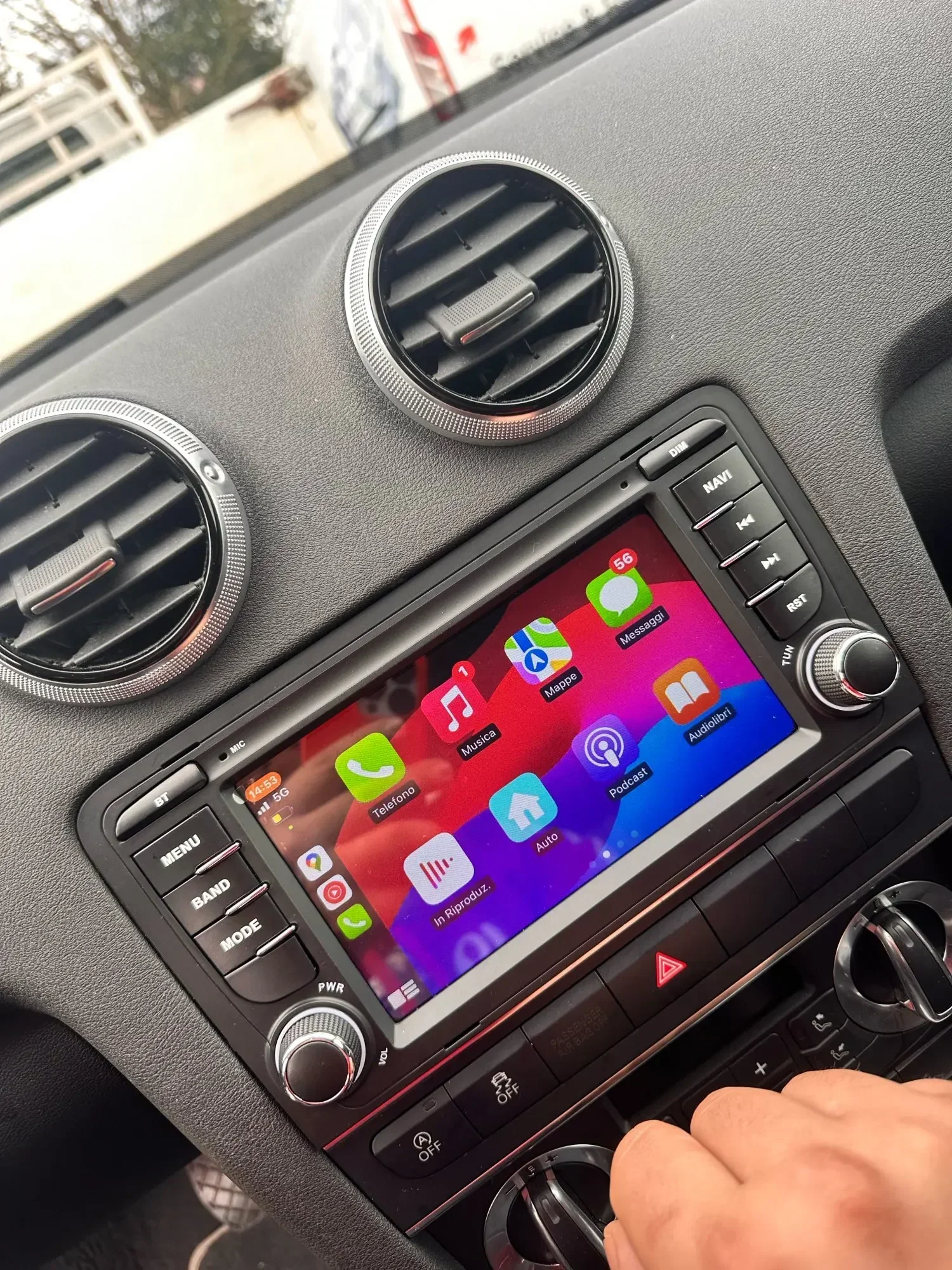 Car Radio Android 11 Carplay 2+32G For Audi A3 8P S3 RS3 2003-2013 Sportback Multimedia Stereo Audio Player Navigation WIFI GPS