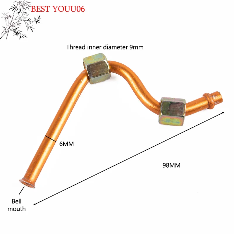 

Hot 1PC 9mm Thread Aluminum Air Compressor Exhaust Tube Replacement Tone Parts