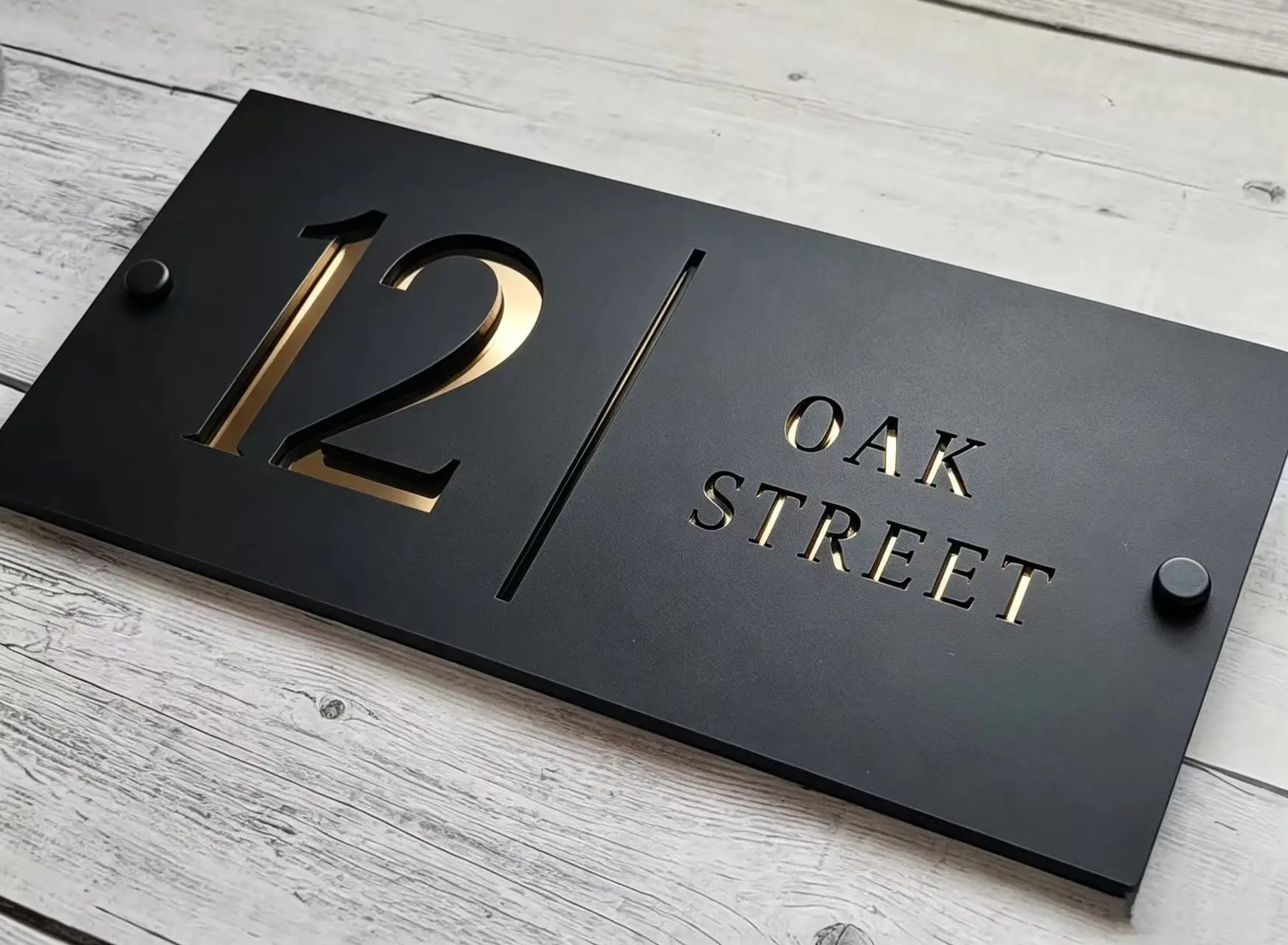 Personalized House Numbers, Custom Street Name Signs, Matte Acrylic, Hollow-Out Address Plaques, Modern Outdoor Doors and Home D