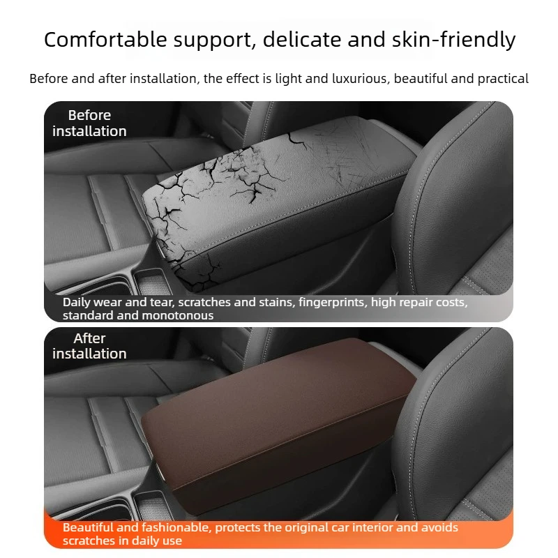 For Honda CR-V/Breeze 2023-2025 Armrest Box ABS Original Leather Protective Case Special Center Armrest Box Pad Interior Tools