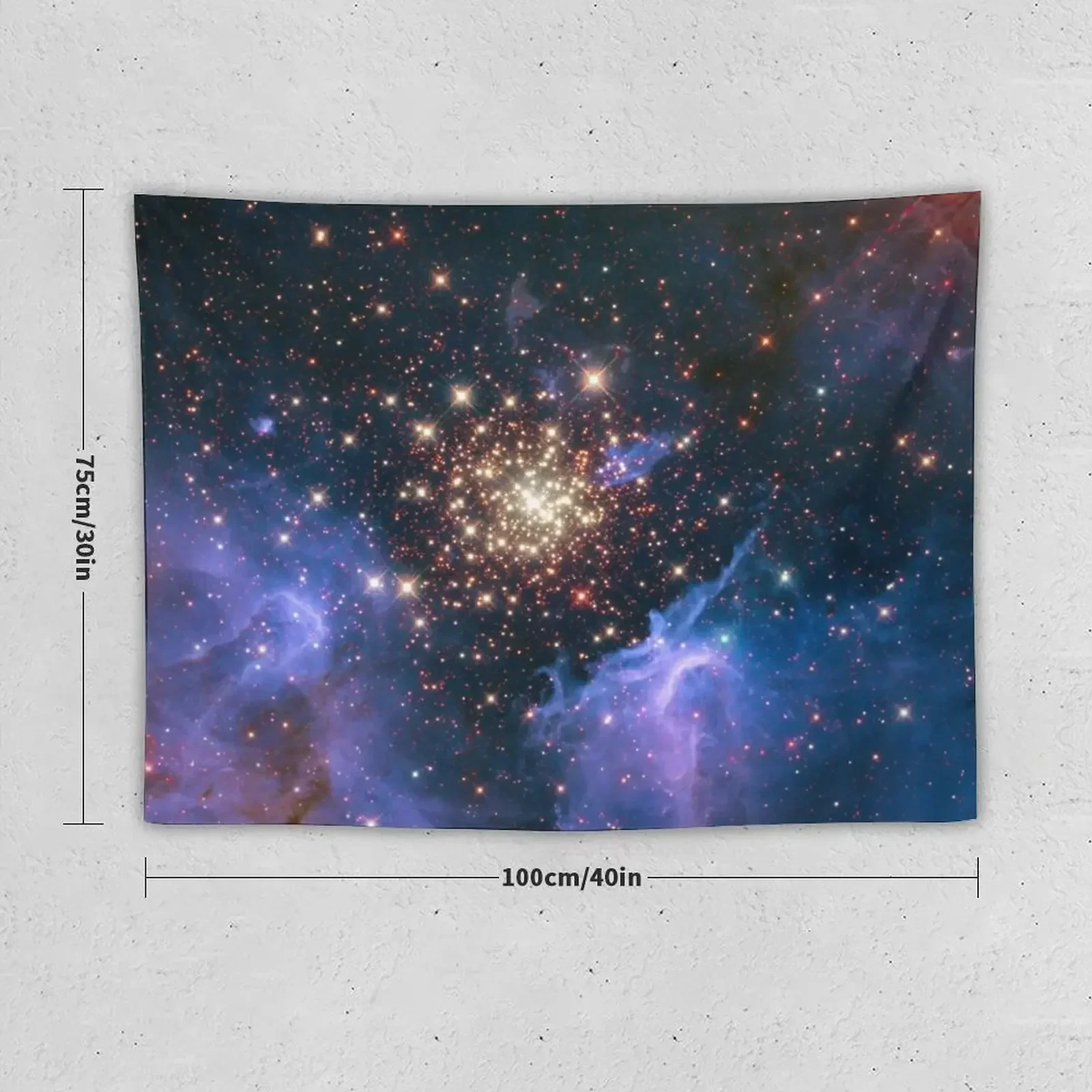 Star Burst Cluster in Nebula NGC 3603 Giant molecular cloud Tapestry Decorative Wall Home Decorating Wall Tapestries Tapestry