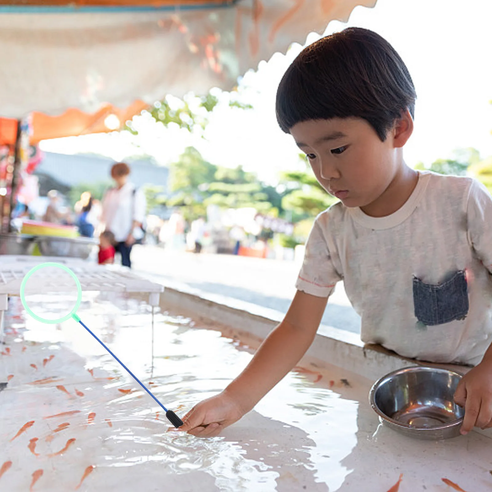 

8pcs Plastic Fish Landing Net Portable Aquarium Fish Tank Cleaning Tool Dense Mesh Shrimp Fishing Net For Impurities