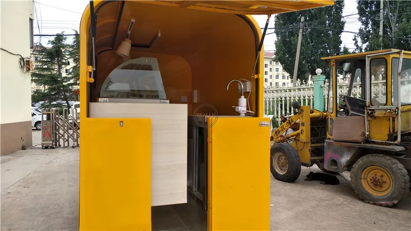 Triciclo para perritos calientes, Vintage, mono, cerveza, Bar, carrito de café, camión de comida móvil, aperitivos para Pizza, furgoneta expendedora a la venta