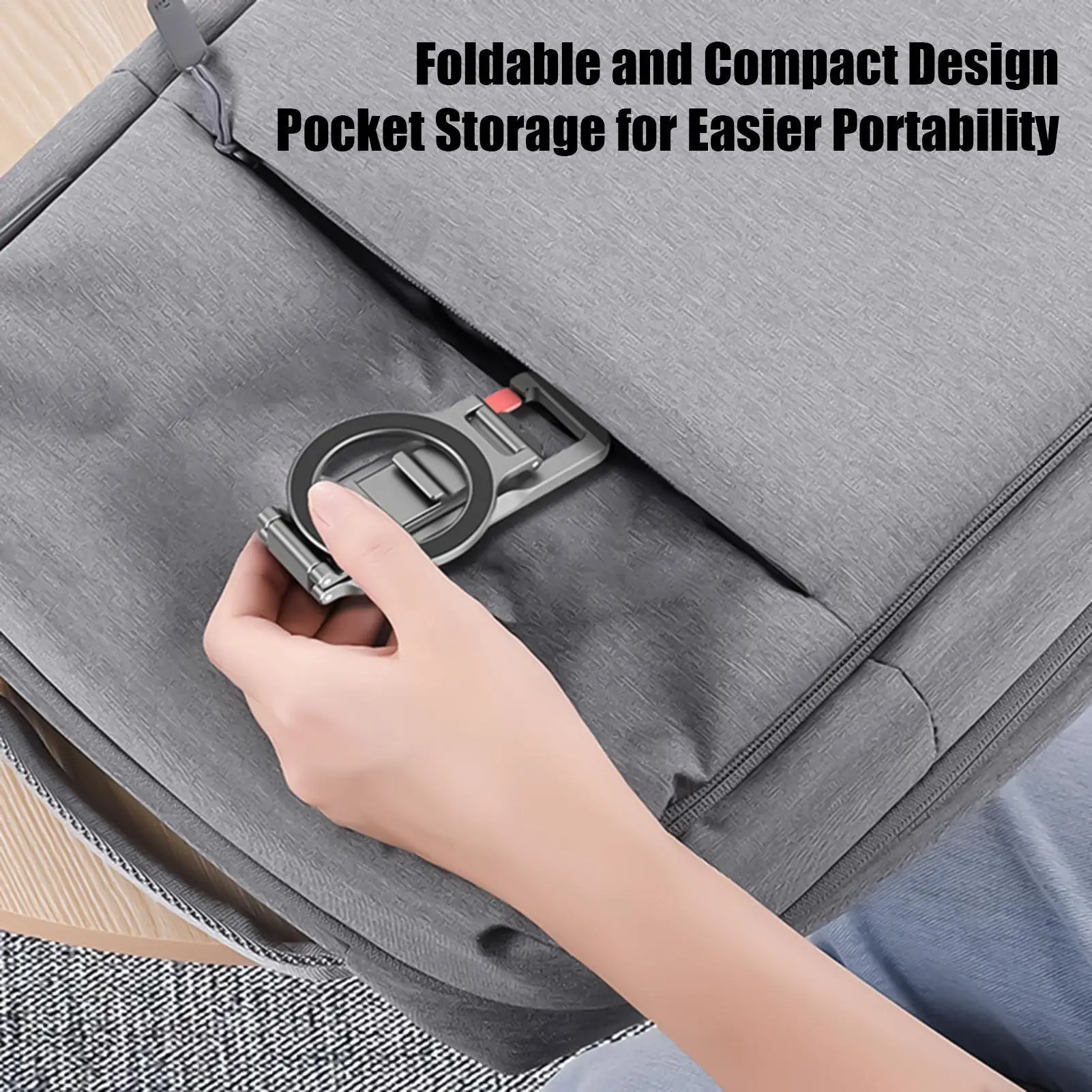 Magnetyczny statyw do telefonu, podróżny, składany uchwyt magnetyczny, podstawka do telefonu do selfie, nagrywania wideo, tworzenia zawartości, filmowania, na siłownię, w podróży.