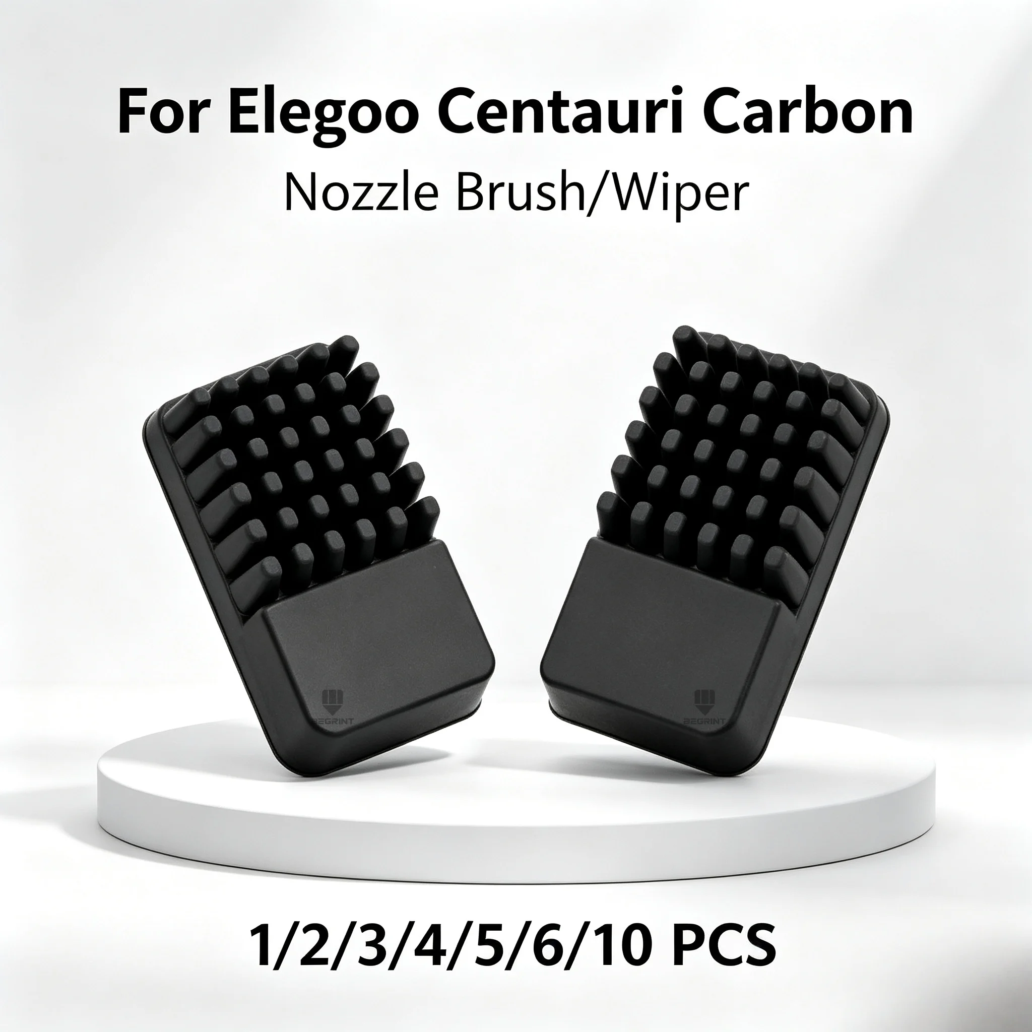 For ELEGOO Centauri Carbon Silicone Nozzle Wiper Cleaning Brush Pad High Temp Self-Adhesive Silicone Nozzle Wiper Anti-Scratch
