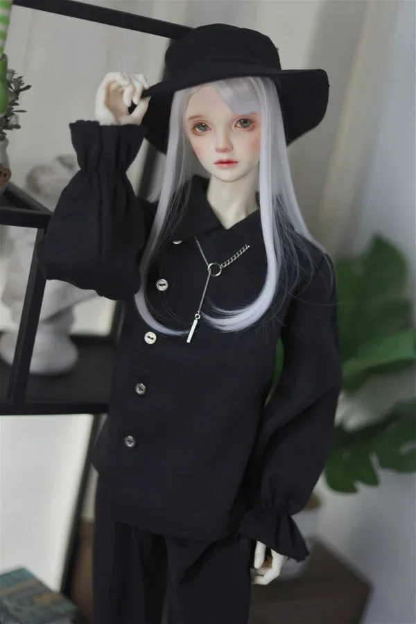 Temperament Hem Diagonal Cut Shirt for BJD  SD17 Uncle Doll Clothes CMB225