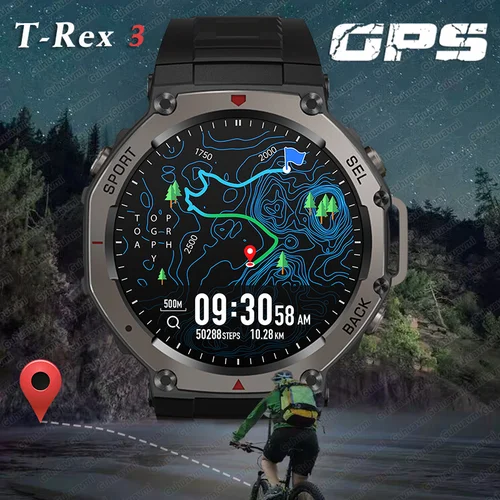T-Rex 3 Ultra Incorporado De Doble Banda Gps Smartwatch 5Atm