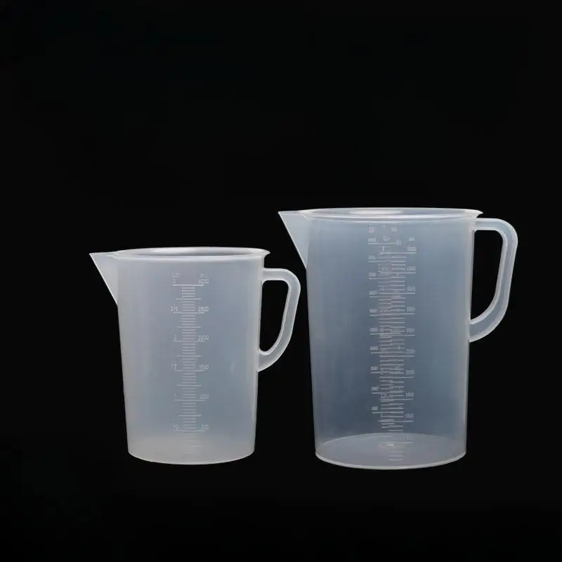 

1 шт., 250 мл, 500 мл, 1000 мл, 2000 мл, 3500 мл, 5000 мл, лабораторный пластиковый стакан из полипропилена с ручкой, мерный стакан, лабораторное оборудование